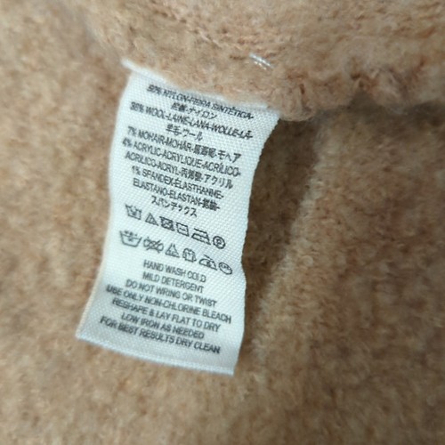 Free People Phantom Strickjacke Pullover Damen Medium hellbraun camel Wollmischung - Bild 8 von 9