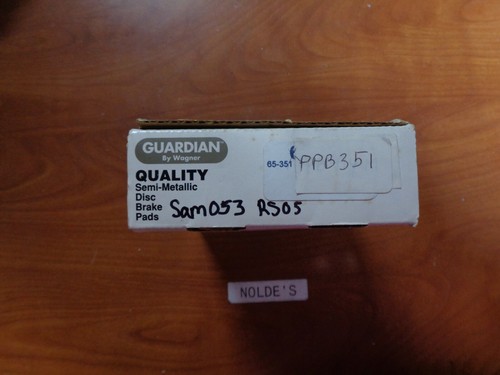 65-351 (PPB351) Guardian by Wagner pastillas de freno de disco de calidad Sam 053 RS05 - Imagen 5 de 5
