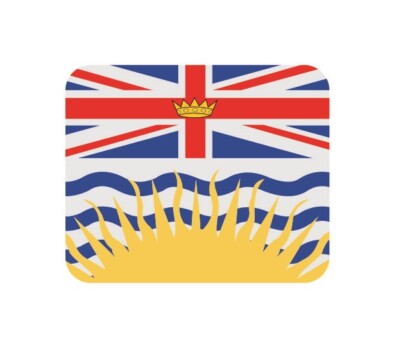 Mousepad Fahne Flagge Britisch Columbia Mauspad