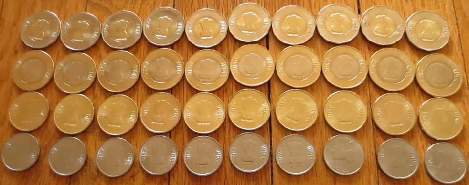 India 75th Anniversary of Independence 40 coins 10 Sets Ship from Chicago - Image 2 of 4