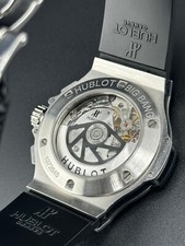 Hublot Big Bang 44 Original Steel Diamonds $20K MSRP Black 301.SX.130.RX.114 💎 8