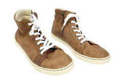 Baskets En Cuir Marron UGG Pour Femmes (EU) 40 À Lacets Montantes À Bout Rond