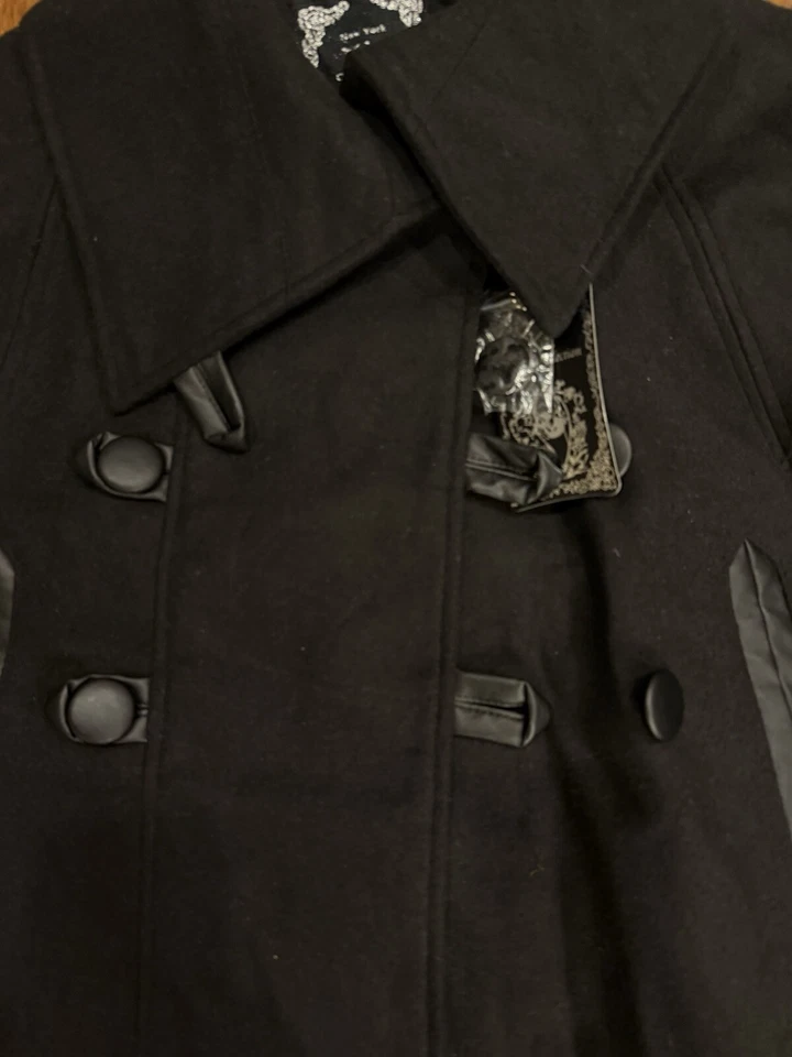 Yoki New York Collection Black double breasted Cape Size XL - Image 3 of 4