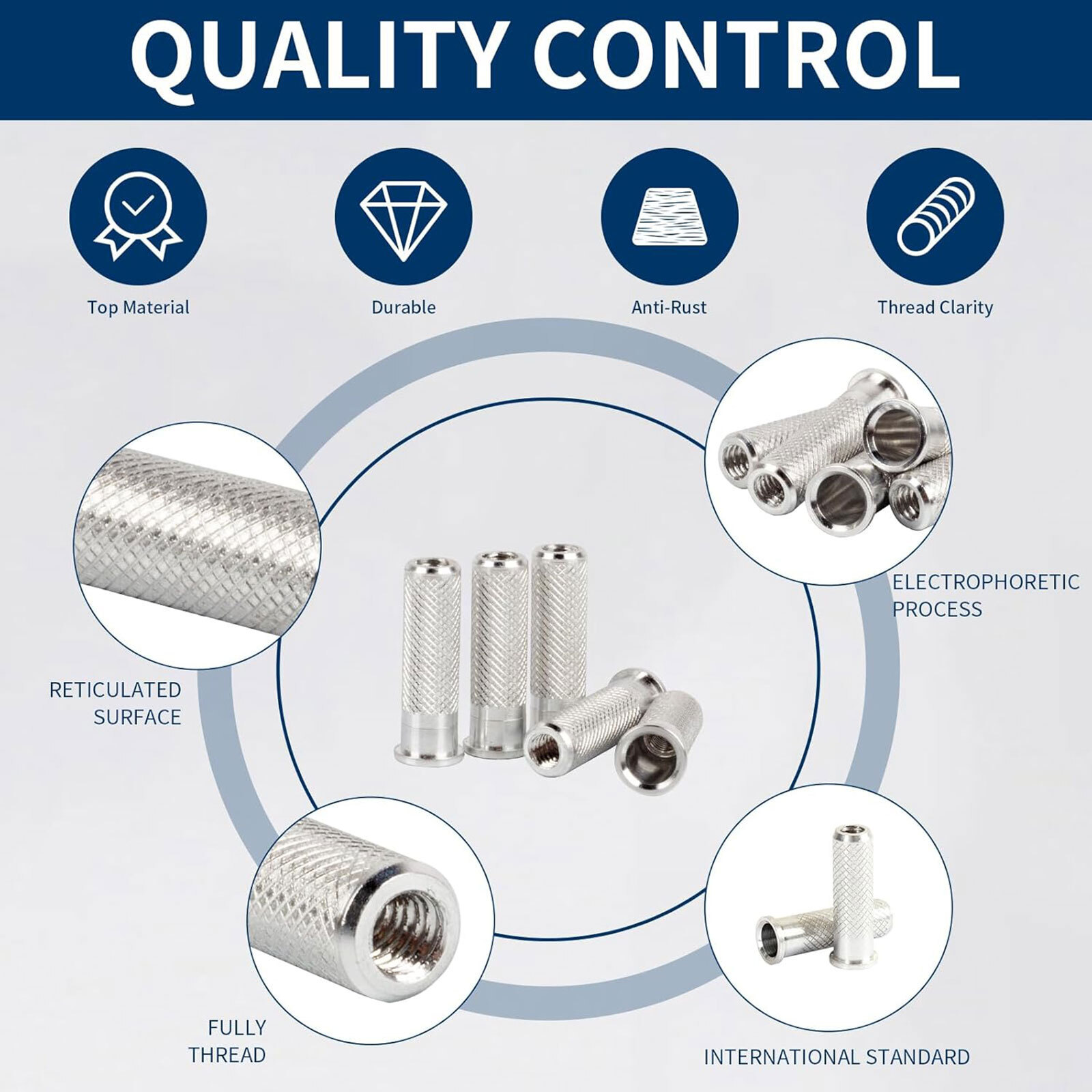 Aluminum Arrow Inserts ID 6.2mm Carbon Fiberglass Archery Bow DIY Shaft US