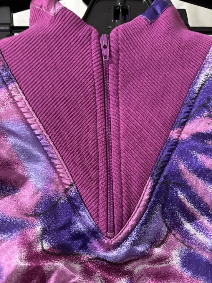 Top Y2K 90’s Dama Footlocker Púrpura Cuarto Cremallera Mujer’s S Foto 3 de 4