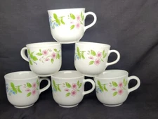 Corelle Delicate Array Stonewear Coordinates Mugs Tea Cups Set of 6