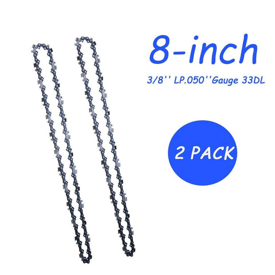 CATENA MOTOSEGA SAW 8" Repl. 91PJ033X 91PX033G 3/8LP .050 33DL - Foto 2