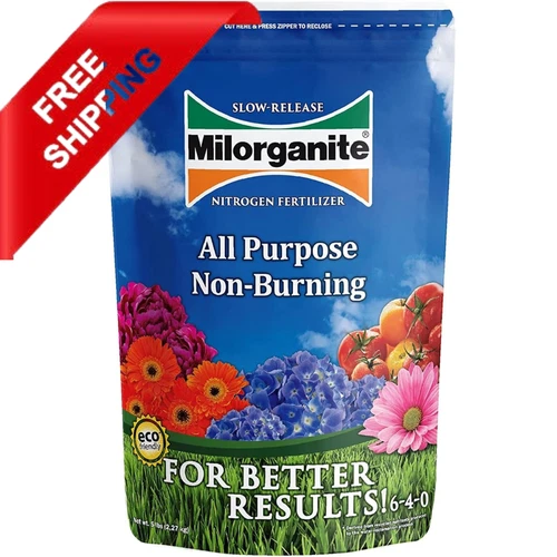 Milorganite All-Purpose Eco-Friendly Slow-Release Nitrogen 6-4-0 Fertilizer