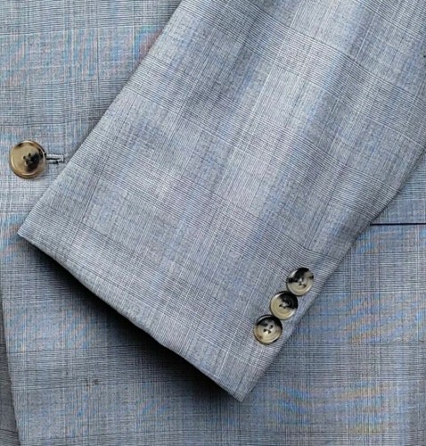 Brooks Brothers Golden Fleece Mens 3 Button Vented Sport Coat 42 Gray Plaid - Picture 6 of 10