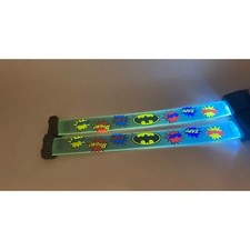 2 Batman DC Comics Light up Kids Bracelets Amscan Brand