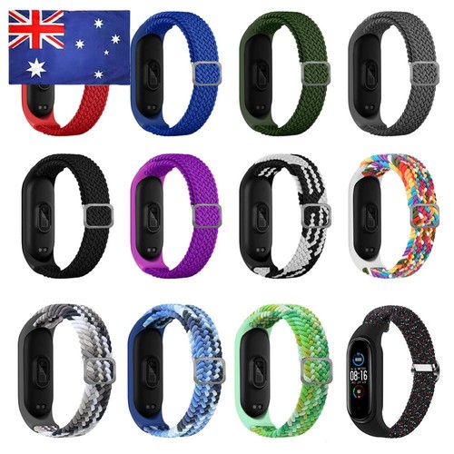 Braided Elastics Nylon Band Bracelet Strap Band for Xiaomi Mi Band 5/6/7 NFC