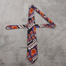 Vintage Phoenix Suns RM Style Ralph Marlin Tie Silk Basketball Made in USA
