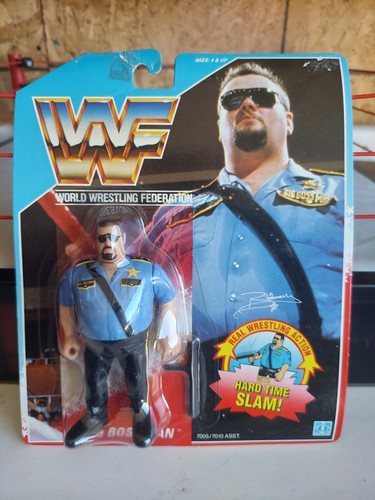 WWF Hasbro Big Boss Man #1 Blue Card series Americ...