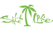 Salt Life Decal - 12 Medium Surface Mount Sticker - Palm Tree - Lime Sa188