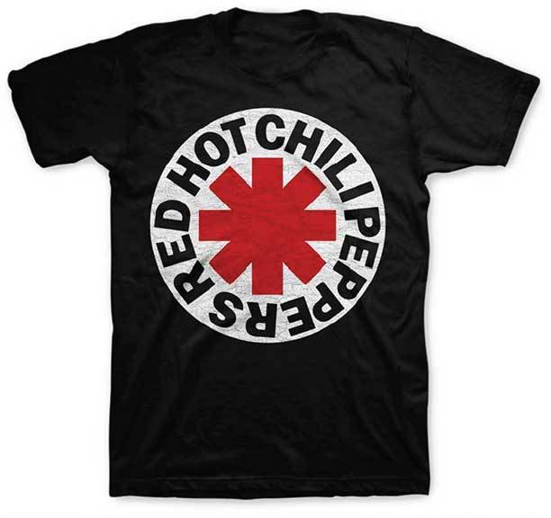 RED HOT CHILI PEPPERS - White Circle Asterisk - T SHIRT S-M-L-XL