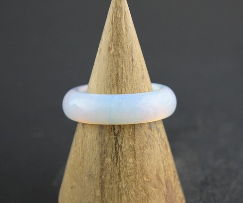 60pcs Wholesale Lots White Opal Natural Stone Jewellery Lady's Charming Rings - Picture 5 of 8