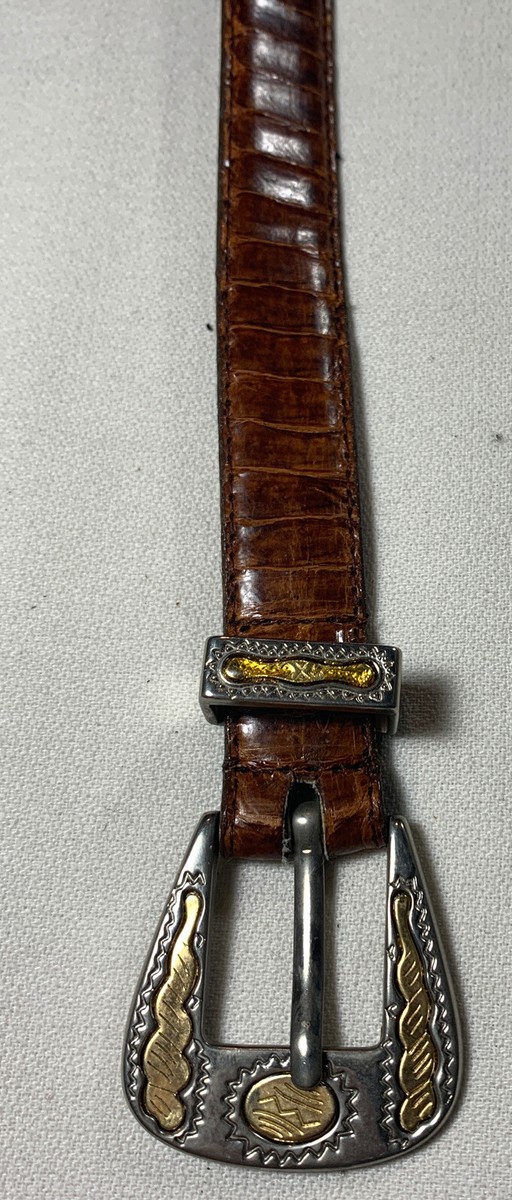 ❌❌❌Ann Taylor | Skinny Snakeskin Leather Belt Ann Taylor skinny faux snakeskin belt sz S. Genuine leather  main image 3