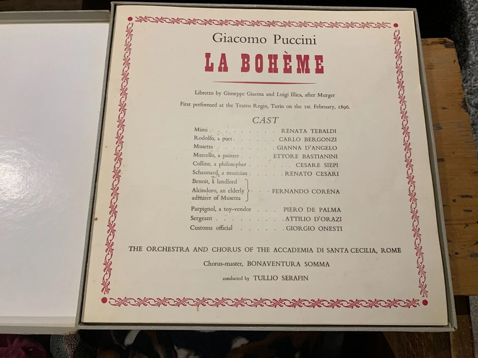 PUCCINI La Boheme Tebaldi DECCA 2 LP set SXL 2170/2171 WB GR FREE US & CDN SHIP - Image 2 of 4