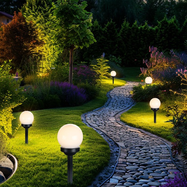 Steckleuchte Solarlampe Solarleuchte Gartenlampe IP44 Akku Erdspieß Led 5Er Set-image