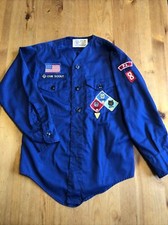Cub Scout Uniform Shirt Top with Patches Scouts BSA Official