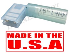 3M BLUE HEAT SHRINK FLAG TERMINALS RIGHT ANGLE CONNECTORS WATERPROOF 16-14 GAUGE