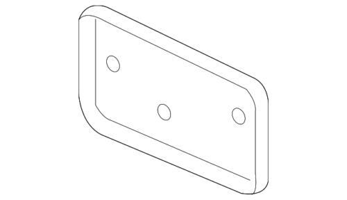 Soporte de matrícula para Ford (N/P 2L1Z-17A385-AB)