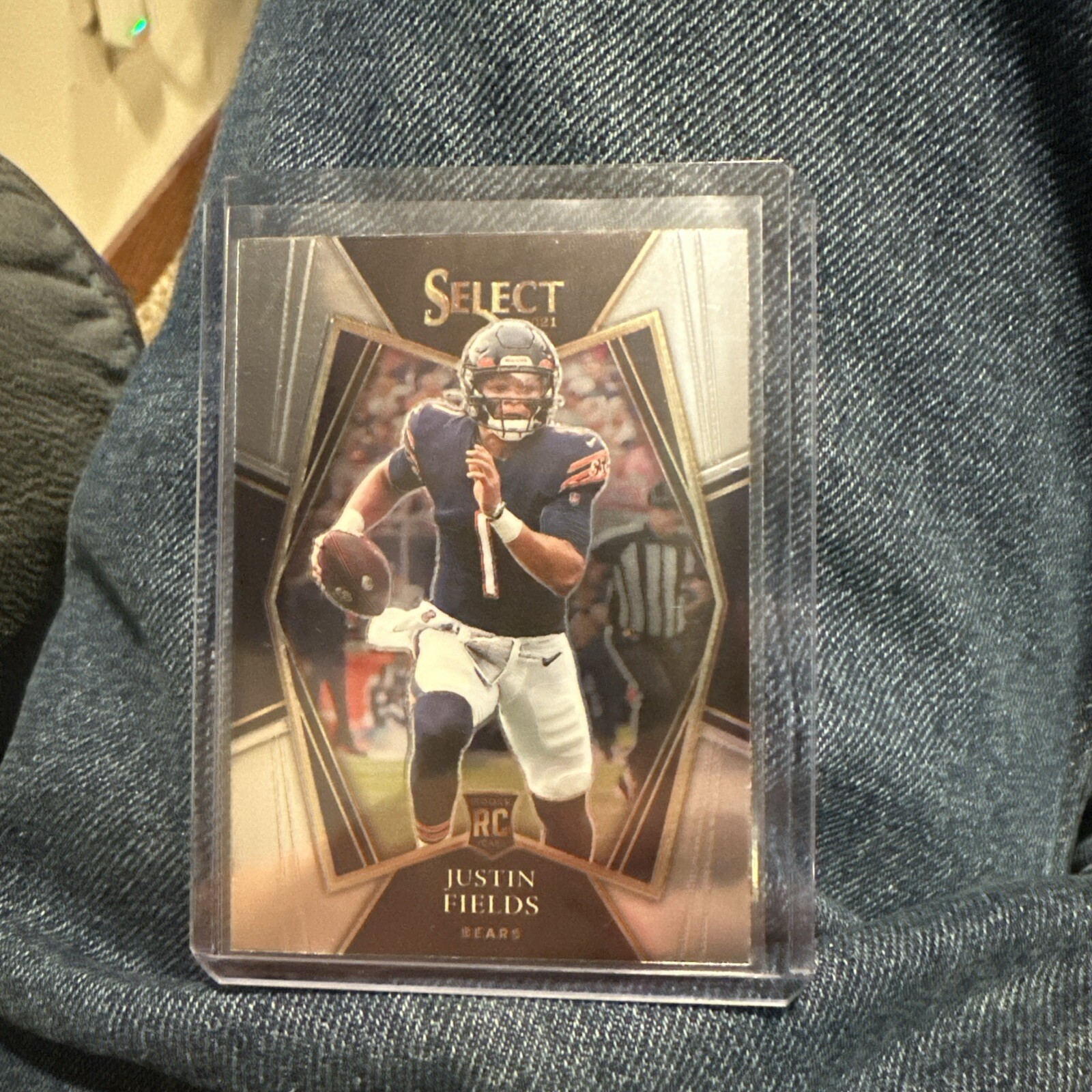 Justin Fields 2021 Panini Select Premier Level Rookie Card #150 Rc