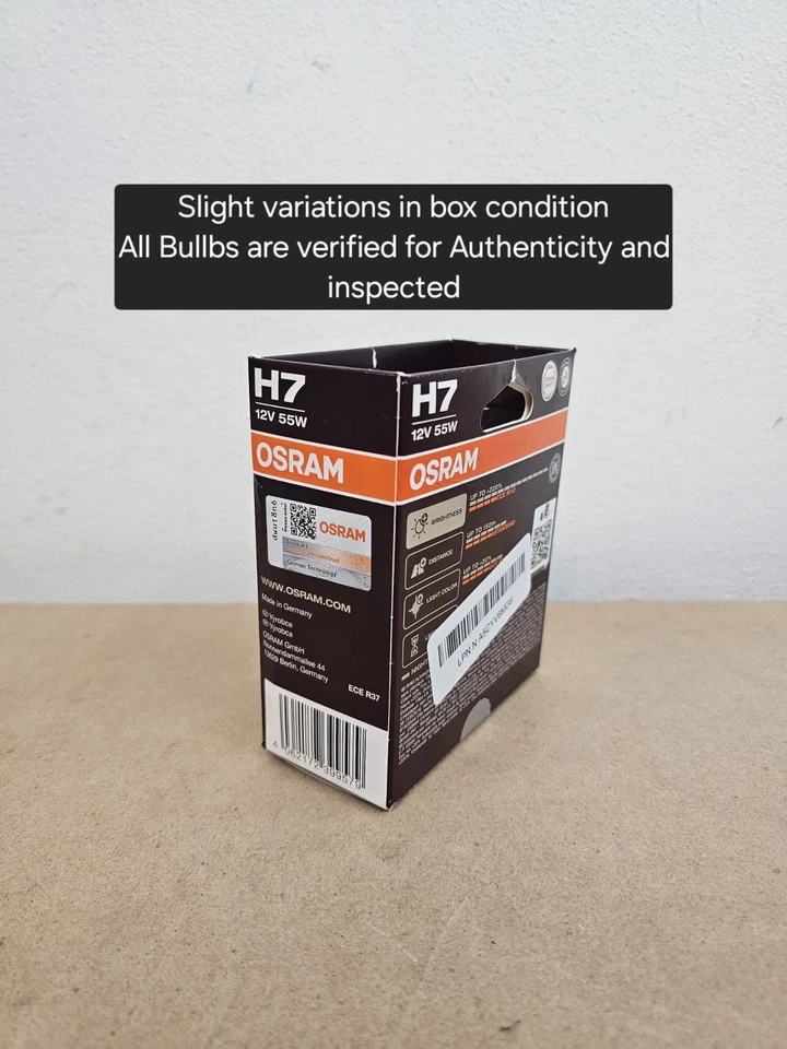 Osram Night Breaker 220 H7 55W Two Bulbs Headlight High Beam Replacement Upgrade - Image 3 of 4