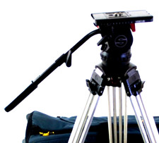 SACHTLER VIDEO V20P PLUS FLUID HEAD PLATE TEL PANBAR TIE DOWN KNOB SERVICED 63Lb