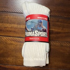 Vintage Prima Sport Socks Women s Crew 4-10 4 Pairs