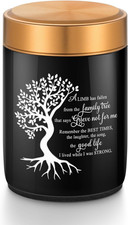 Small Mini Urns for Ashes - Keepsake Ceramic Cremation Urns 3 Inches - Tree of L