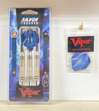 Viper Darts Silver Thunder 23 gram Steel Tip Dart Set with Six Flights