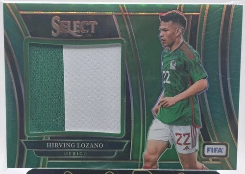 Hirving Lozano Mexico 2023-24 Panini Select FIFA Jumbo Swatches #JS-24 Green /5