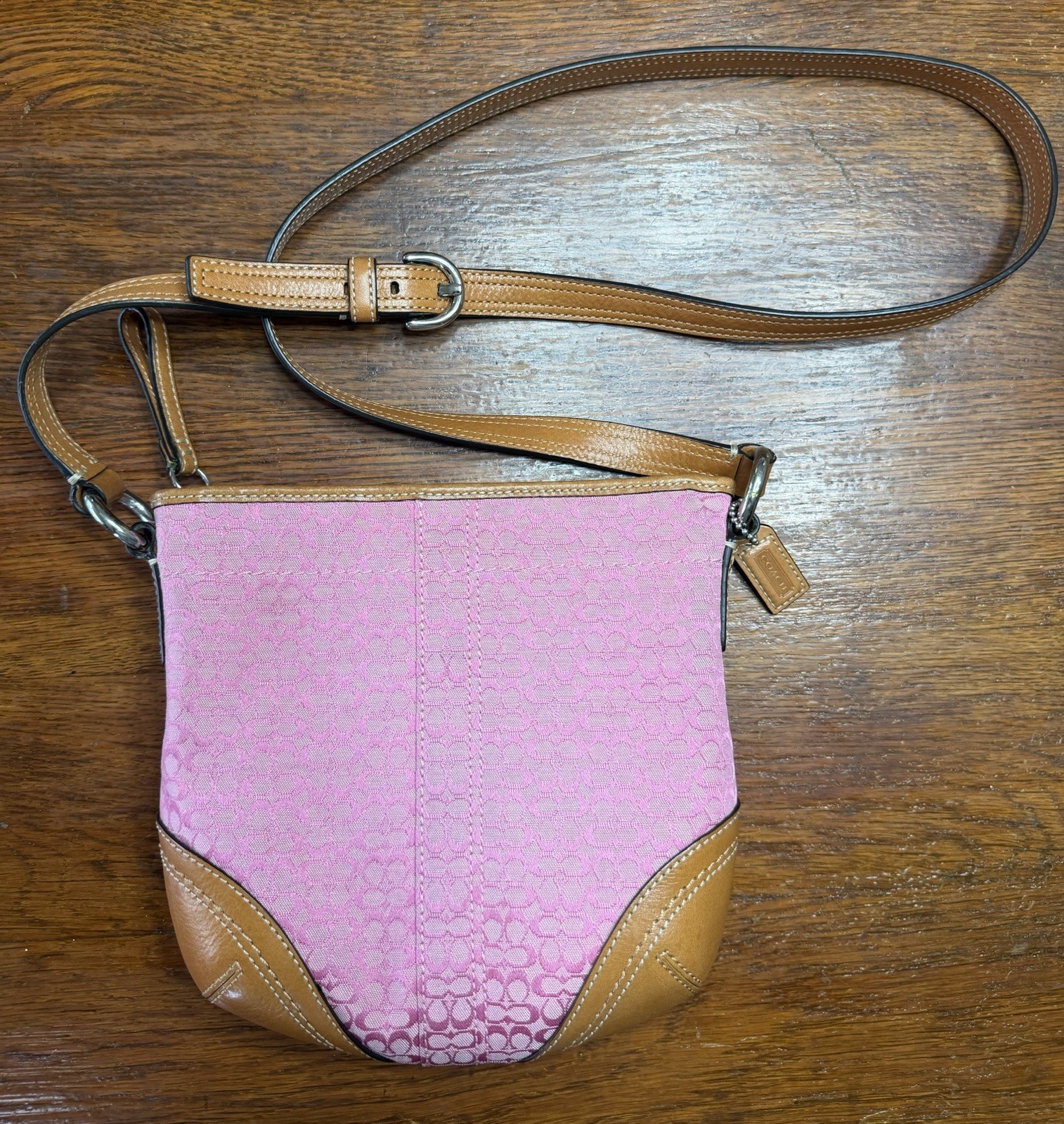 Vintage Pink COACH Soho Signature Swingback Bag Y2K R… - Gem