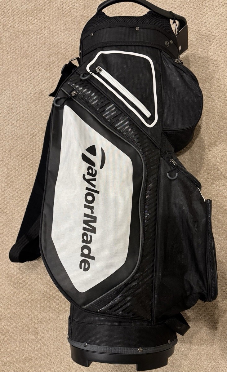 TaylorMade TM20 Cart 8.0 14-Way Golf Bag Black/White | eBay