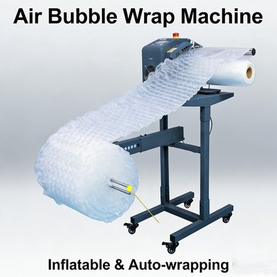 110V Air Cushion Machine with Winding Device 4 Type Bubble Wrap Air Pillow Maker