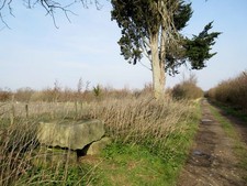 Photo A2 3 Stones adjacent to track Dell Quay Useful resting place by pu c2016