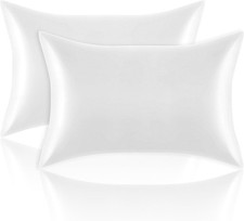 Satin Pillowcases Standard Set of 2 - Silk Soft Pillow Cases for Hair and Skin