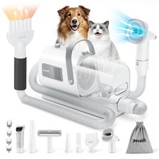 Pecute Dog Grooming Vacuum Dryer, 7-in-1 Pet Grooming Kit with Clipper, 1000...