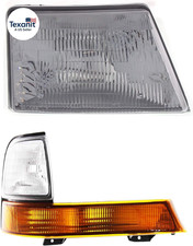 Headlights Assembly for Ford Ranger Splash XL XLT 1998-2000 Halogen with Bulbs,