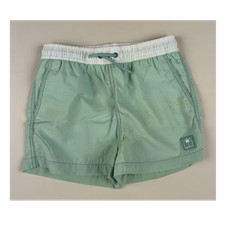 ZARA Boys Green/White Swim Shorts Size 8-9 Dr...