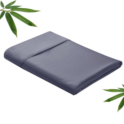 Zaizaihome Bamboo Viscose Flat Sheets Only Sateen Weave King Size Flat Sheet