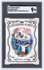 Mark Duper Dolphins Signed 2010 Panini Threads Gridiron Kings #20 #16/50 SGC 9