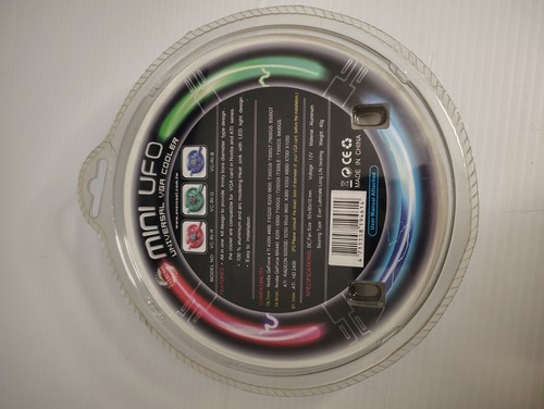 EverCool VC-RI-R (Red) Mini UFO Universal VGA Cooler, 12v, 50x50x10mm, Aluminum - Picture 2 of 3