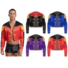 Herren Zirkus Kostüm Zirkusdirektor Jacke mit Quasten Ringmaster Jacke Blazer 