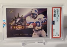 Barry Sanders 1995 Flair TD Power SP #8 PSA 9 MINT