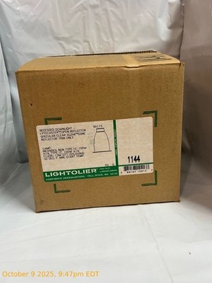 NEW Lightolier 1144 Recessed Downlight Lytecaster Open Reflector Specular Clear