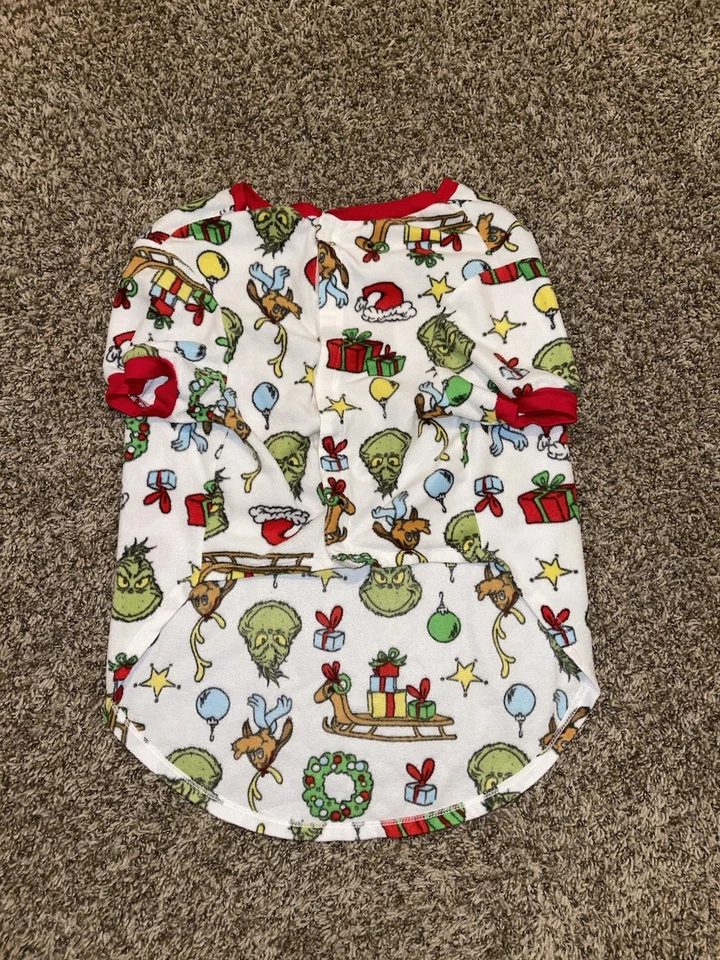 Grinch 圣诞狗毛衣 XXL,2XL 假日宠物衣服睡衣 — 第 3/4 张图片