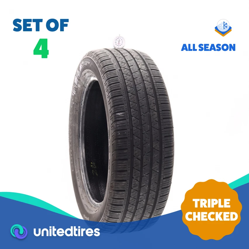 Used 235/55R19 Continental CrossContact LX Sport 101H Tire - 7/32 Tread Remaining