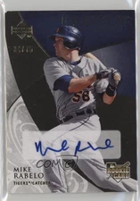 2007 Upper Deck Exquisite Rookie Signatures Gold 34/75 Mike Rabelo Auto RC nd3